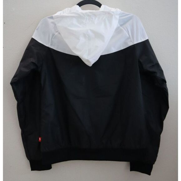 Nike AR3092-010 Women's Sz S Black/White Windrunner Hooded Jacket - Picture 2 of 11
